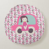 Meisjes die plaatsen zoeken rond kussen (Voorkant)