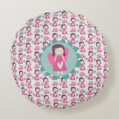 Meisjes die plaatsen zoeken rond kussen (Achterkant)