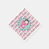 Meisjes die plaatsen zoeken servet (Hoek)