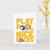 Meisjes die poel spelen, hebben een mooie, grappig kaart (Gele Bloem)