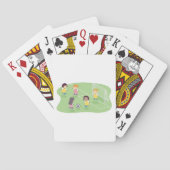 Meisjes die voetbal spelen pokerkaarten (Achterkant)