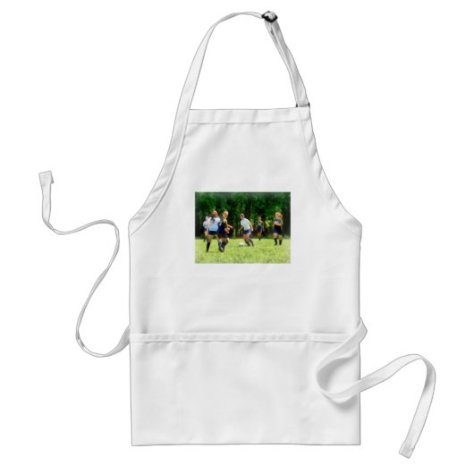 Meisjes die voetbal spelen standaard schort (Voorkant)