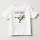 Meisjes Dino-Vier Feest Shirt (Voorkant)