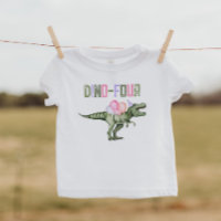 Meisjes Dino-Vier Feestshirt