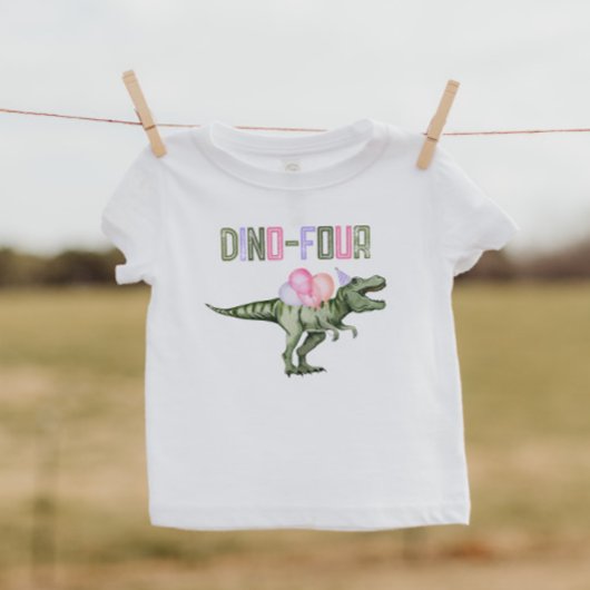 Meisjes Dino-Vier Feestshirt Kinder Shirts