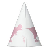 Meisjes Dinosaur Party Petten - Girly TRex Feesthoedjes (Achterkant)