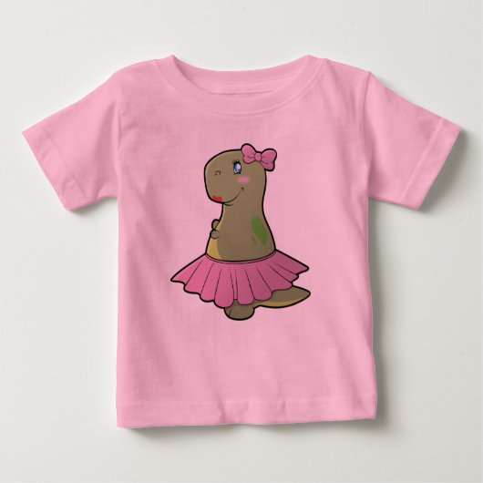 Meisjes Dinosaur T-Rex Shirt met lange hoes (Voorkant)