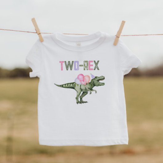Meisjes Dinosaur Two-Rex Shirt