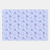 Meisjes Dinosaurus Gift Wrap in drie kleuren Inpakpapier Vel (Voorkant 3)