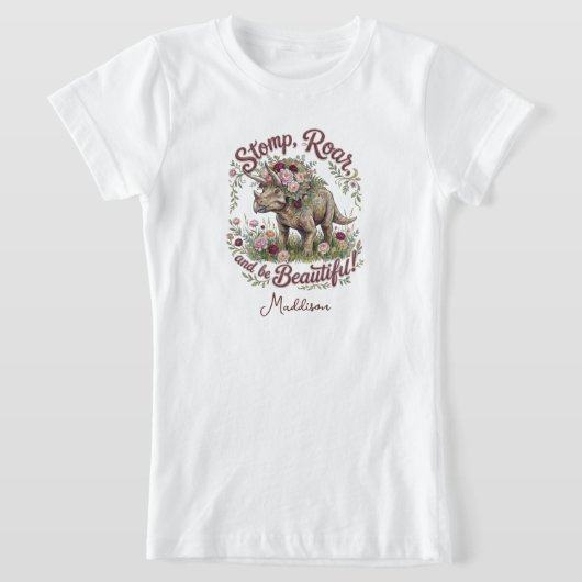 Meisjes Dinosaurus T-shirt (Laagn)