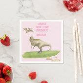 Meisjes Dinosaurus Verjaardag Servet (Insitu)
