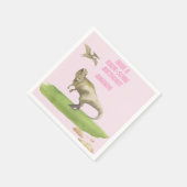 Meisjes Dinosaurus Verjaardag Servet (Hoek)