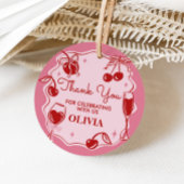 Meisjes Dirty Thirty Birthday Round Bedankjes Labels