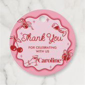 Meisjes Dirty Thirty Birthday Round Bedankjes Labels (Voorkant)