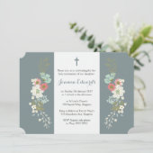 Meisjes Dochter Eerste Heilige Communie Doop Kaart (Staand voorkant)