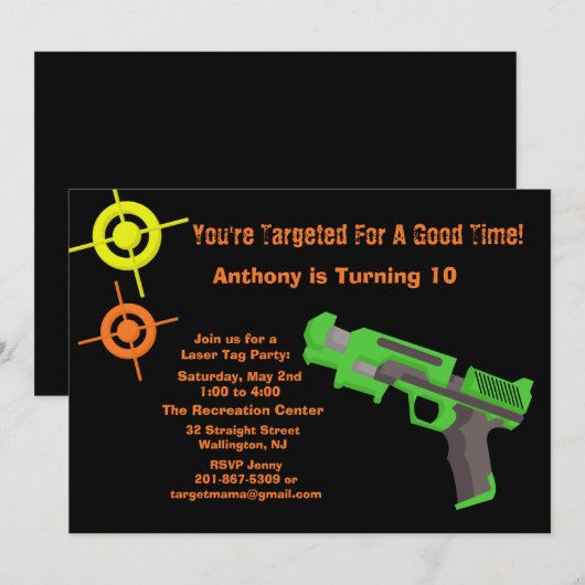 Meisjes Doel Label Aankondiging (Voorkant / Achterkant)