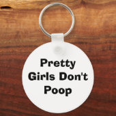  meisjes doen geen poep sleutelhanger (Voorkant)