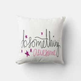 Meisjes doen iets Geweldige Typografie Pillow Kussen