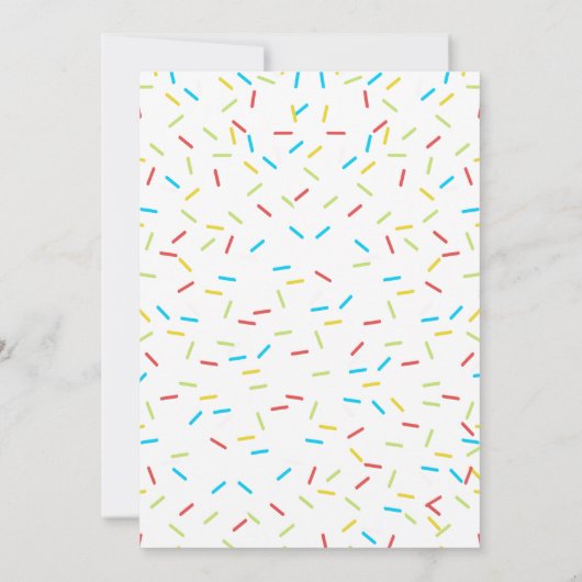 Meisjes Donut willen feest uitnodigen Kaart (Achterkant)