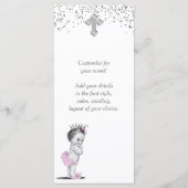 Meisjes Doop Doop Menu Programma (Achterkant)