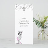 Meisjes Doop Doop Menu Programma (Staand voorkant)