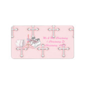 Meisjes doopwens etiket (Voorkant)