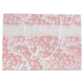 Meisjes drijvende roze Valentijn hoort je Msg. Groot Cadeauzakje (Achterkant)