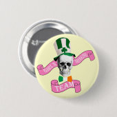 Meisjes drink team St Patrick's day Ronde Button 5,7 Cm (Voorkant /achterkant)