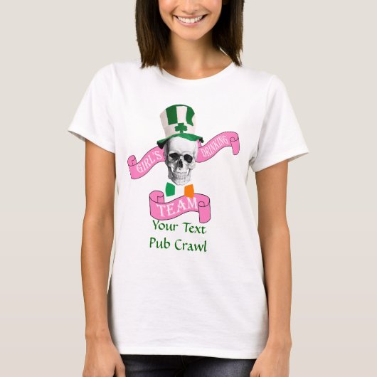 Meisjes drink team St Patrick's day T-shirt (Voorkant)