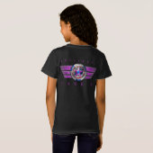 Meisjes Dubbelzijdig Harris-Walz Wing / Stamp Meda T-shirt (Achterkant volledig)