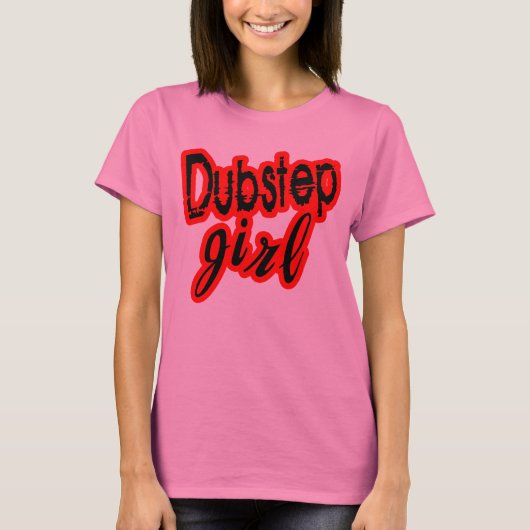 meisjes Dubstep girl dansclub D shirt (Voorkant)
