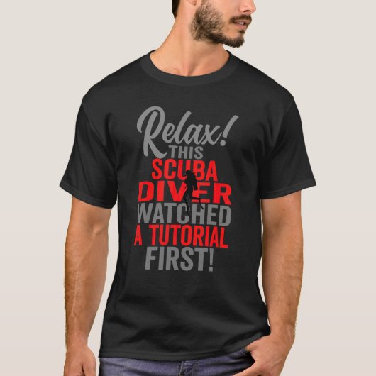 Meisjes Duikscubaduiker keek eerst tutorial Meis T-shirt (Voorkant)