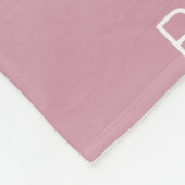 Meisjes Dusty Rose Persoonlijke Script Naam Fleece Deken (Hoek)