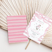 Meisjes Een Gekke Goose Roze Coquette Verjaardag Kaart