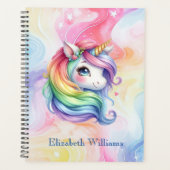 Meisjes  Eenhoorn en Regenboog Ontwerp Planner (Voorkant)