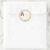 Meisjes Eerste Heilige Communie Gouden Juwelen Ronde Sticker (Tas)