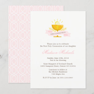 Meisjes Eerste Heilige Communie Kaart