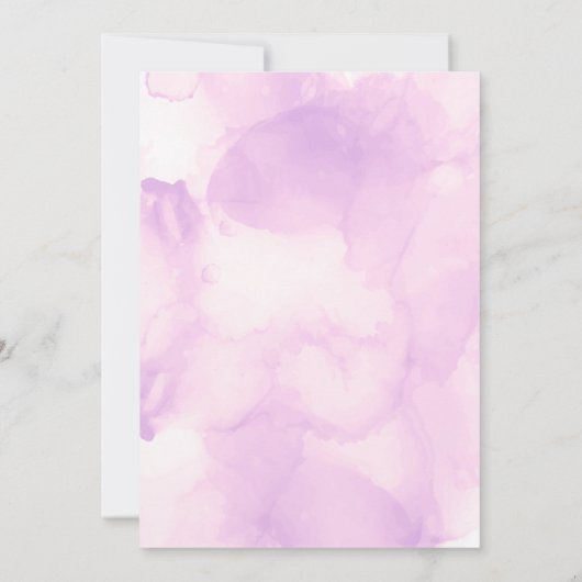 Meisjes Eerste Heilige Communie Zachte Roze Waterv Kaart (Achterkant)