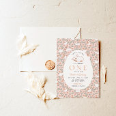 Meisjes eerste verjaardag paashaas kaart