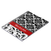Meisjes Elegant Black en White Floral Damaskers 2 Notitieboek (Linkerzijde)