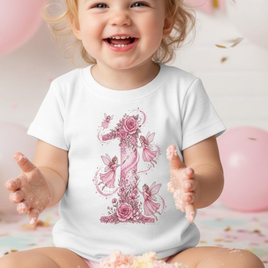Meisjes Elf Eerste Roze 1e Verjaardagskleding
