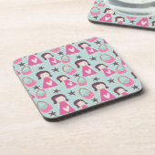 Meisjes en handtassen drankjes onderzetter (Linkerzijde)