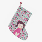 Meisjes en handtassen kleine kerstsok (Voorkant (Hangend))