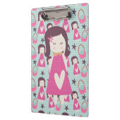 Meisjes en handtassen klembord (Links)