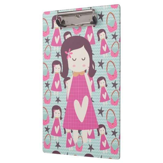 Meisjes en handtassen klembord (Links)