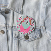 Meisjes en handtassen ronde button 7,6 cm (In situ)