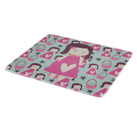 Meisjes en handtassen snijplank (Hoek)