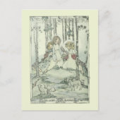Meisjes en lammeren van Jessie Marion King Briefkaart (Voorkant)