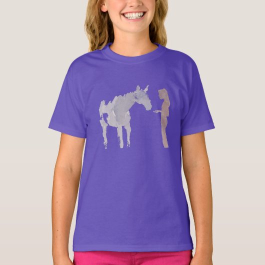 Meisjes en paarden t-shirt (Voorkant)