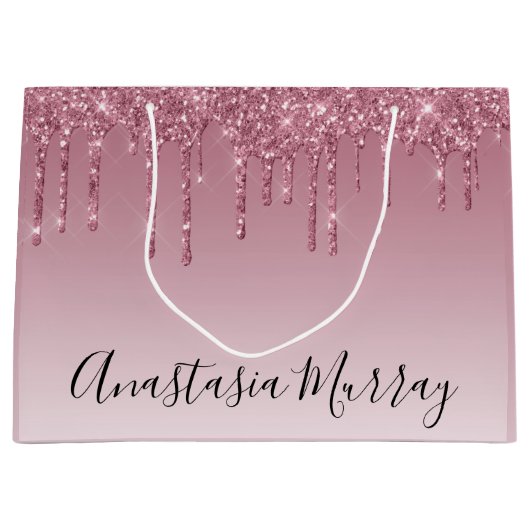 Meisjes en Paarse Glam Roos Gold Glitter Drivers N Groot Cadeauzakje (Voorkant)